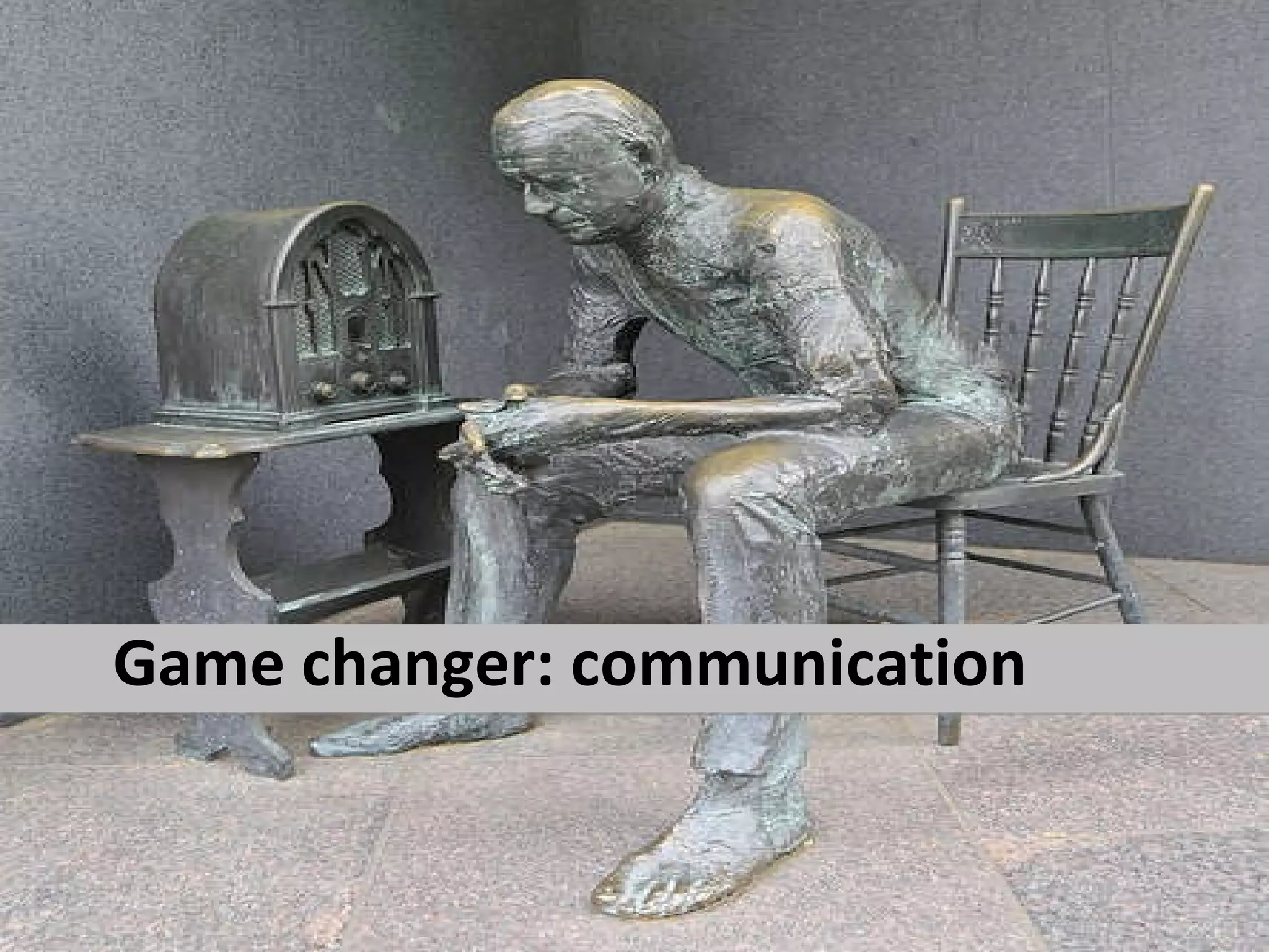 Game changer: communication 
