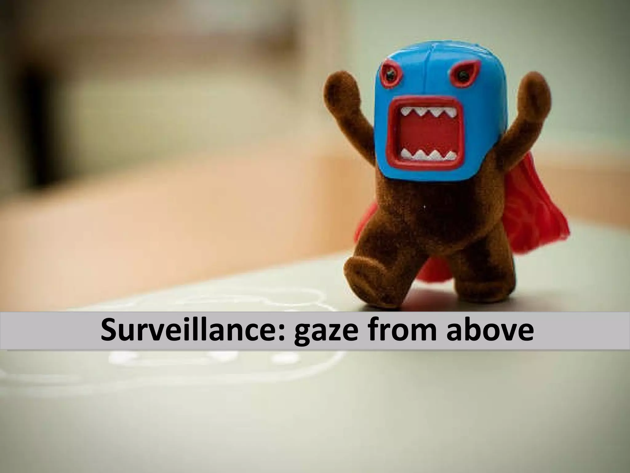 Surveillance: gaze from above 