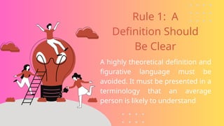 RULES FOR DEFINITIONSSSSSSSSSSSSSSSSSSSSSS | PPTX