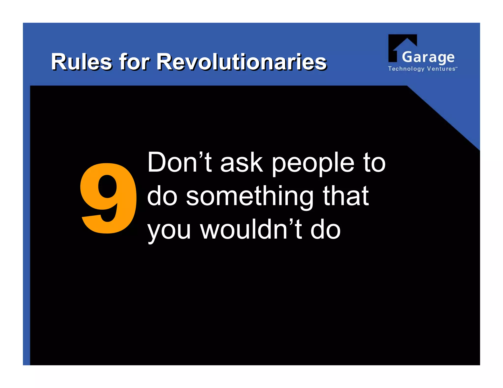 Rules for Revolutionaries