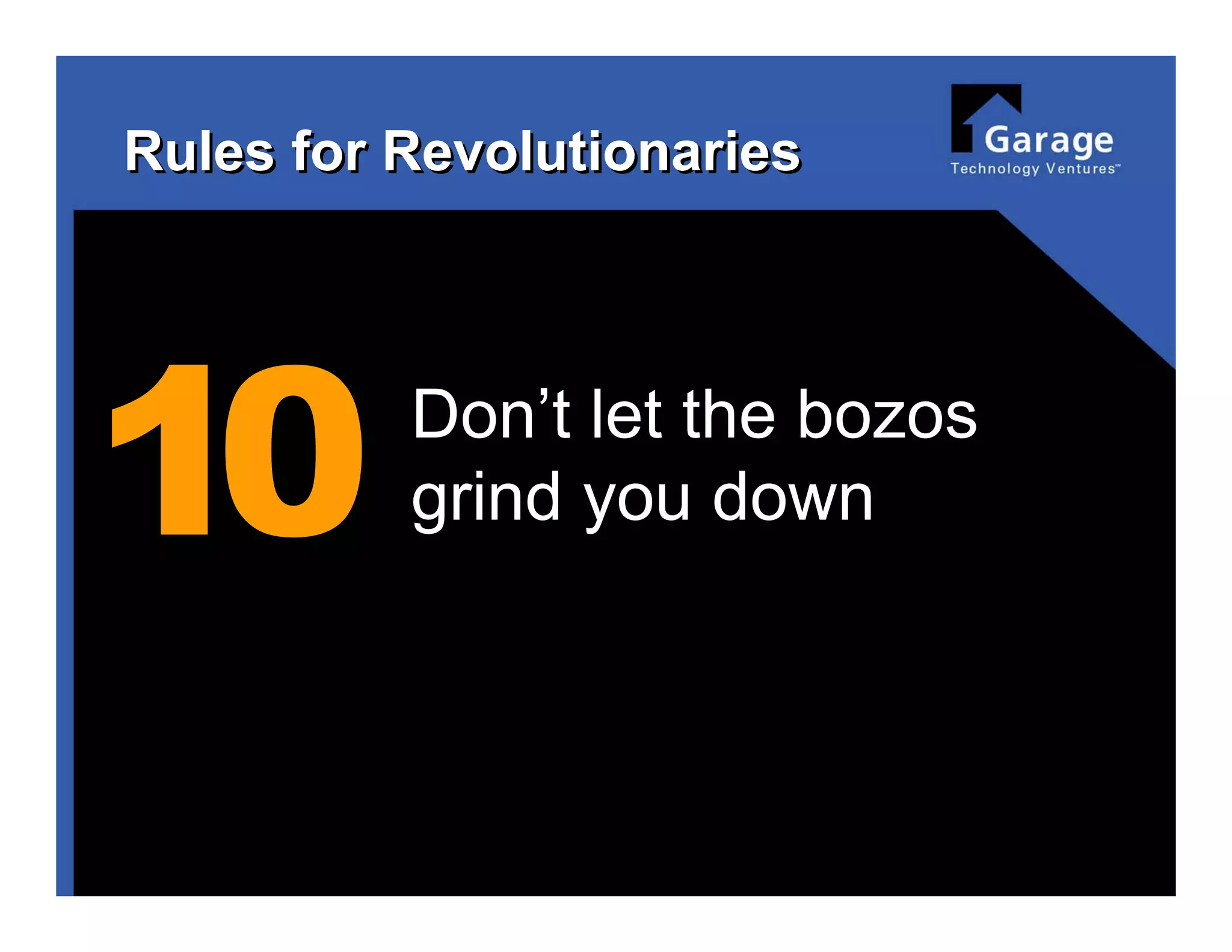 Rules for Revolutionaries