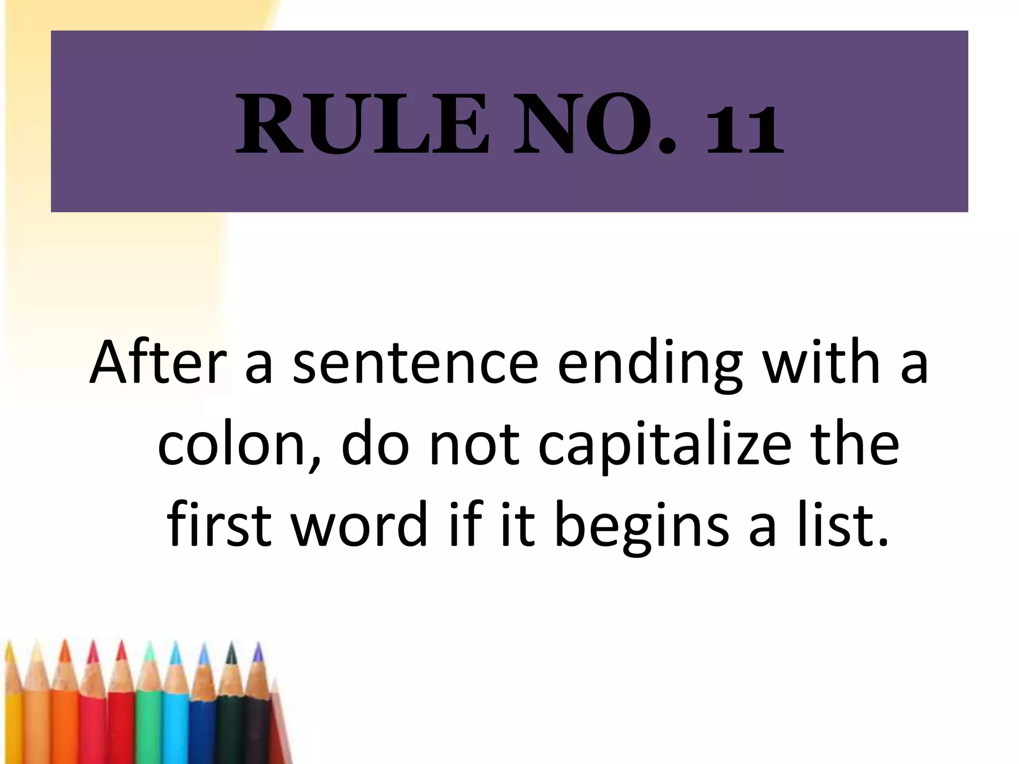 Rules In Capitalization And Punctuation | PPTX