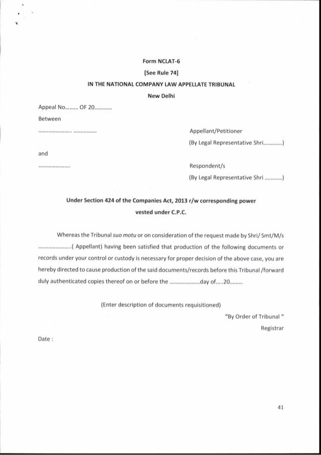 national-company-law-appellate-tribunal-rules-2016