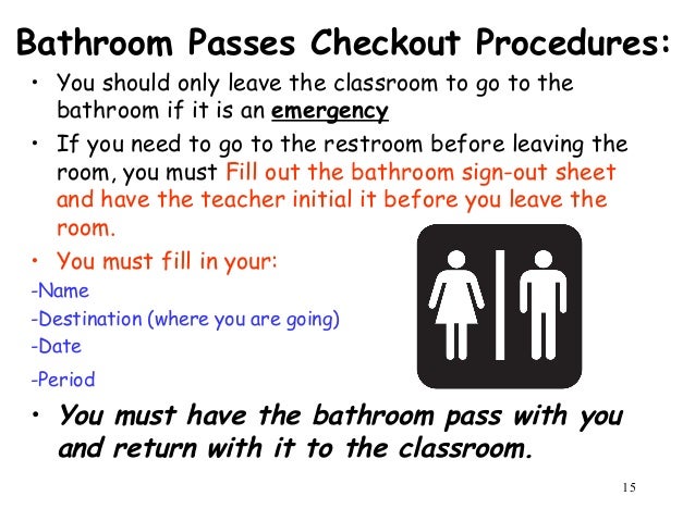 School Bathroom Rules School Bathroom Rules