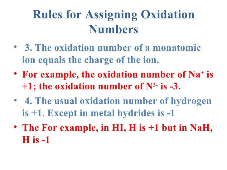 Assign oxidation states