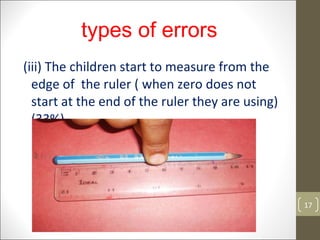 A study on primary grade students’ errors when using rulers | PPT