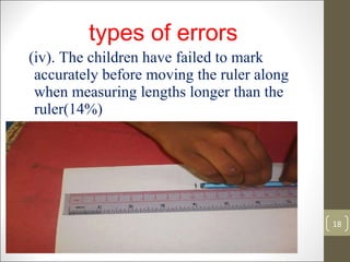 A study on primary grade students’ errors when using rulers | PPT