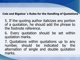 Rules for Handling of Quotations | PPTX