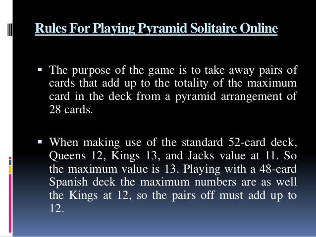 Rules For Playing Pyramid Solitaire Online,Classic Brandy Cocktails