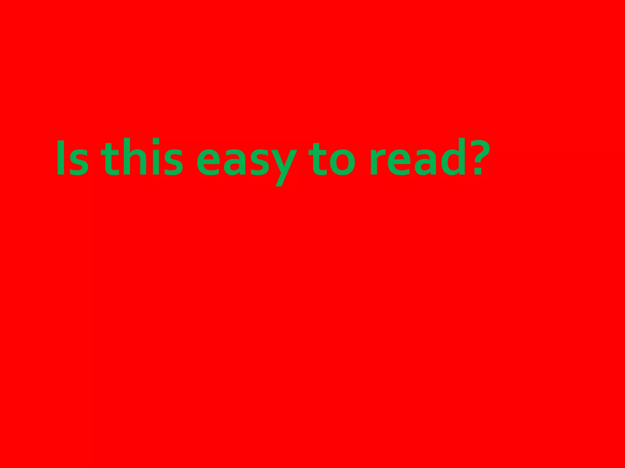 Is this easy to read?