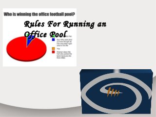 Rules For Running anRules For Running an
Office PoolOffice Pool
 