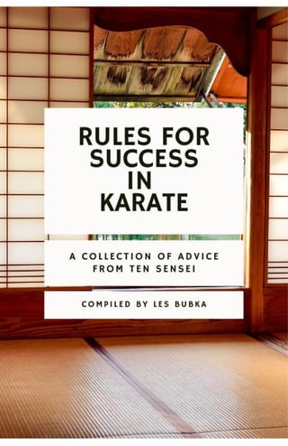 Rules for Success in Karate
 