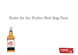 Stag Rules Rules for the perfect red stag party | PDF