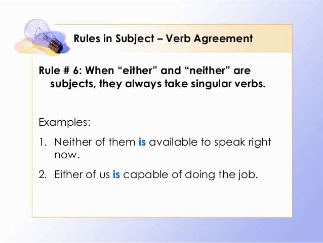 rules in subject verb agreement 9 638