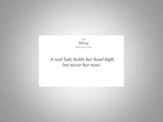 Rules of a lady 2