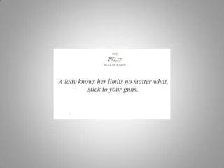 Rules of a lady 2