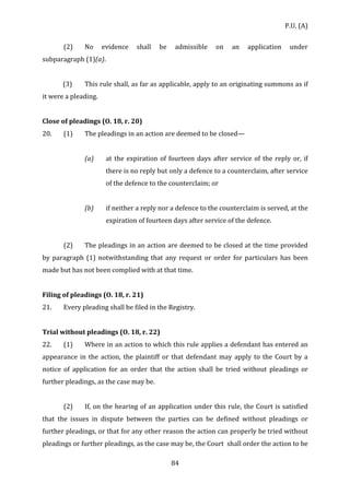 Rules of Court 2012 Malaysia complete document | PDF