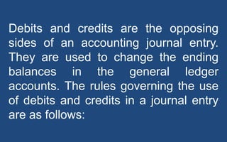 rules of debits credits for the balance sheet
