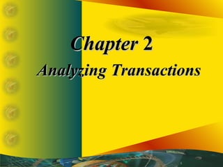 ChapterChapter 22
Analyzing TransactionsAnalyzing Transactions
 