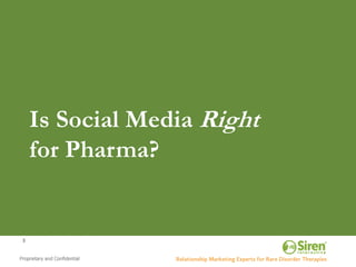 Is Social Media Right
    for Pharma?


3
 