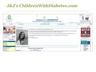 J&J’s ChildrenWithDiabetes.com




37
 