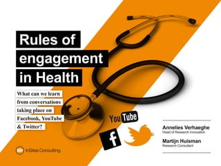 Rules of engagement in Health - What can we learn from conversations taking…