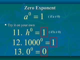 Rules of exponents 1 | PPT