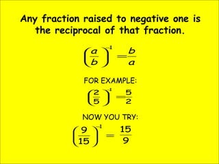 Rules of exponents | PPT