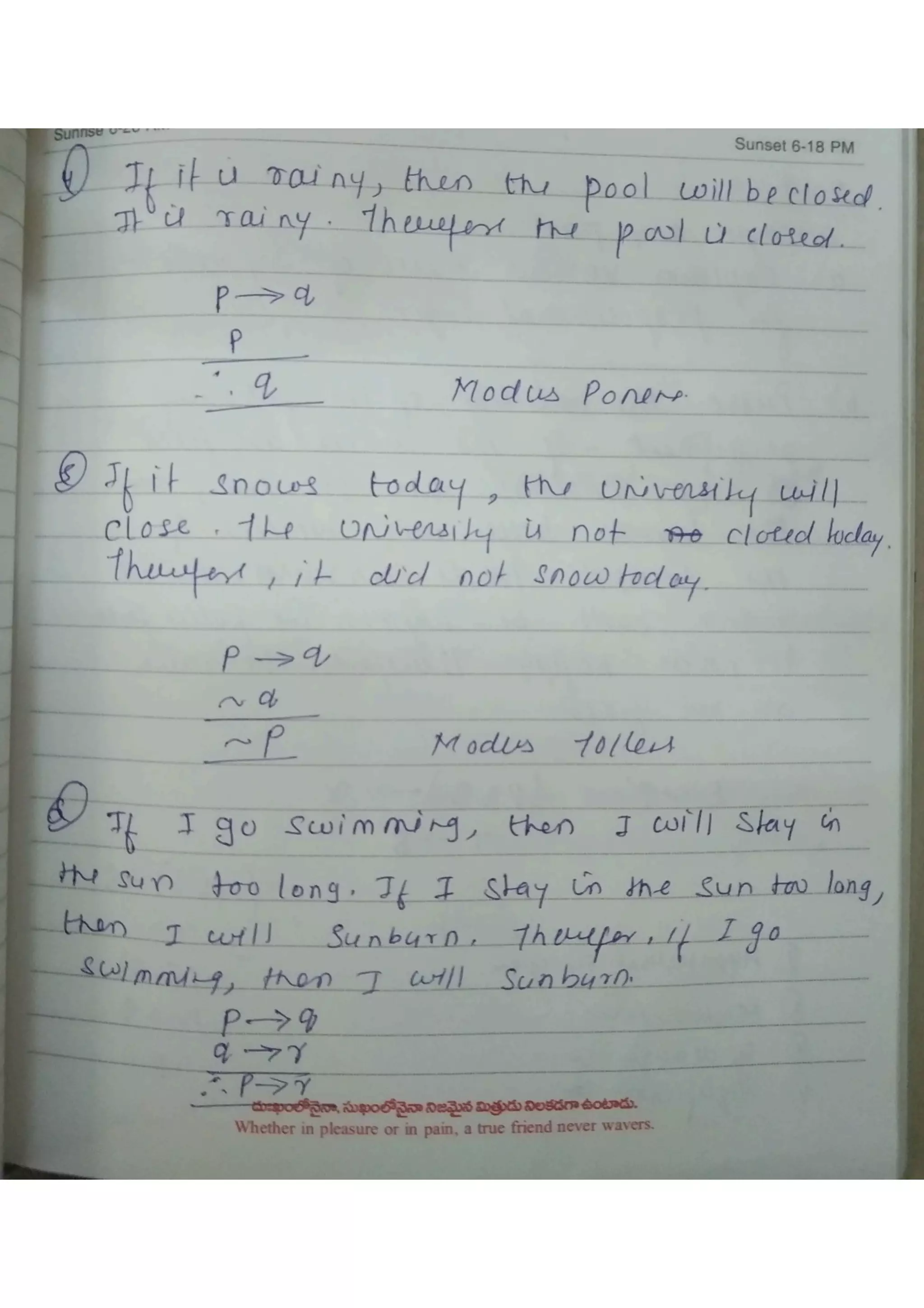 Rules of Inference in Discrete Structure | PDF