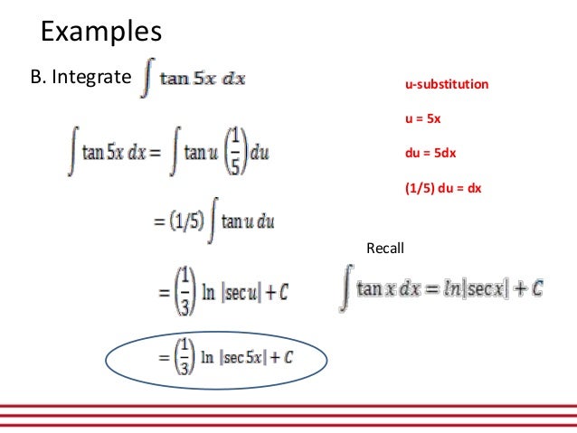 Rules of integration
