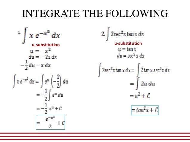 Rules of integration
