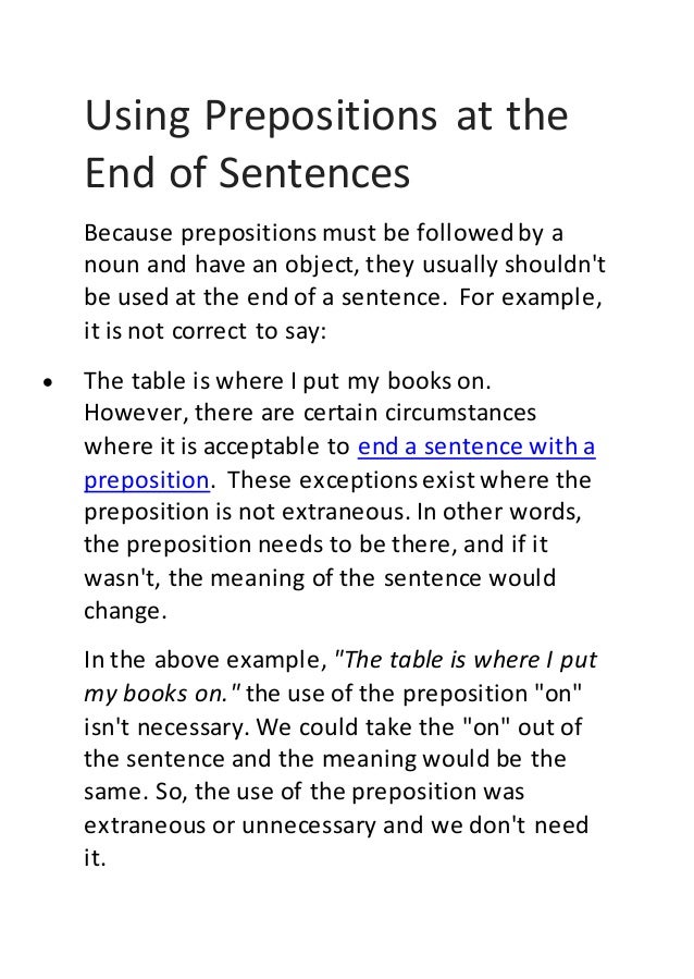 Rules Of Prepositions Rules Of Prepositions