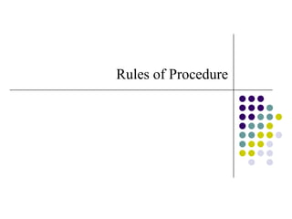 Rules of Procedure 