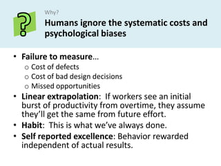 Cost of bad design decisions 