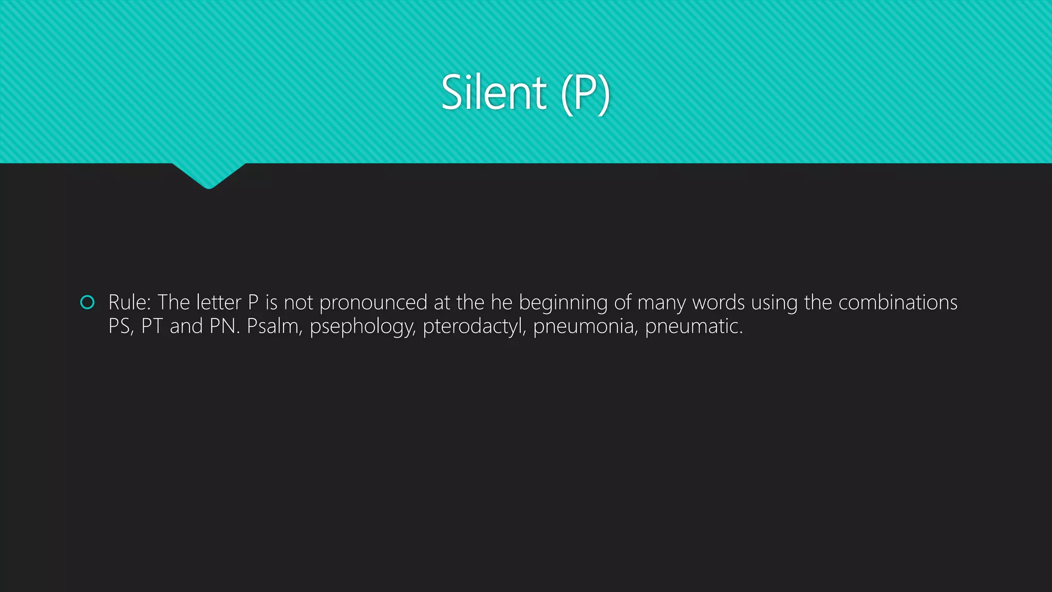 Rules of pronouncing Silent Letter | PPTX
