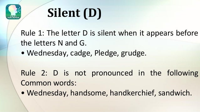 Rules of Silent Letter