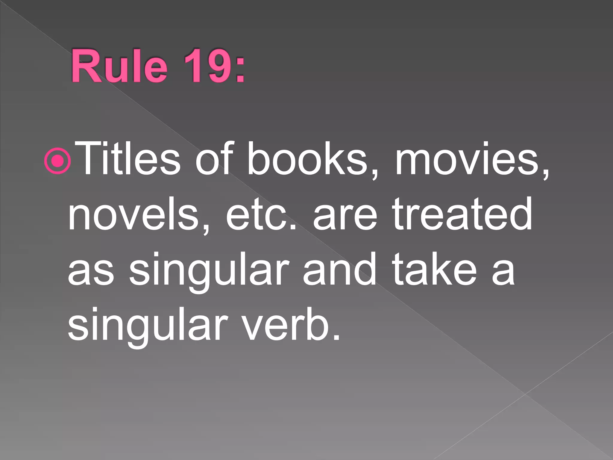Rules Of Subject Verb Agreement Powerpointcraigslist Personals Topeka Kansas - izlbnuj