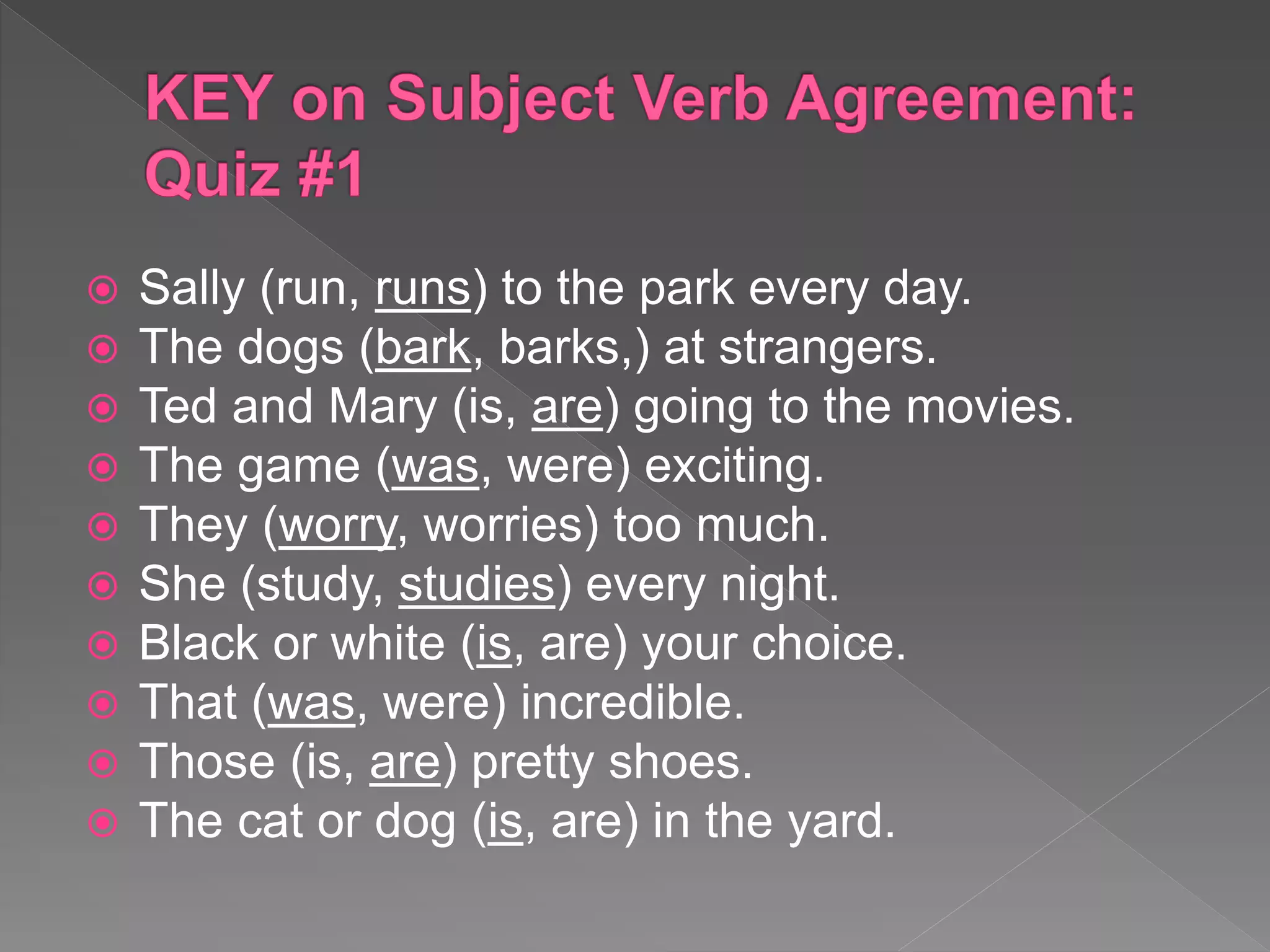 Rules Of Subject Verb Agreement Powerpointcraigslist Personals Topeka Kansas - qlxyo0h