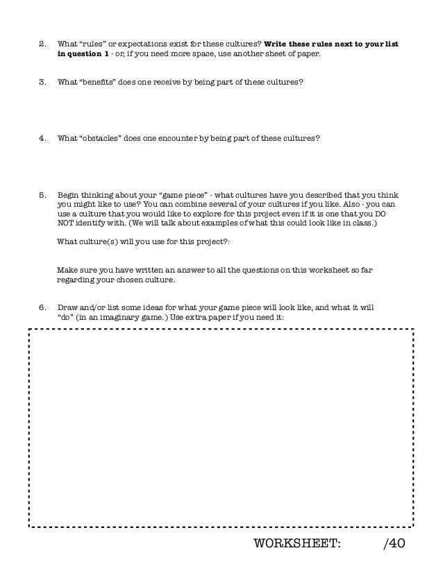 brainstorm worksheet