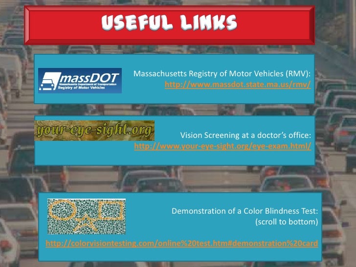 Rules of the road vision test presentation