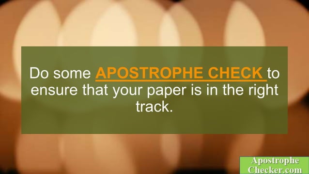 Using Apostrophe in Different Countries | PPT