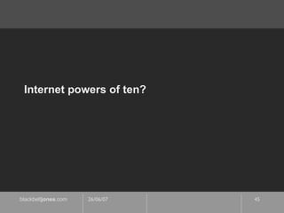 Internet powers of ten? 