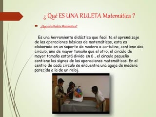 Ruleta de matemáticas (proyecto de matemáticas) | PPTX
