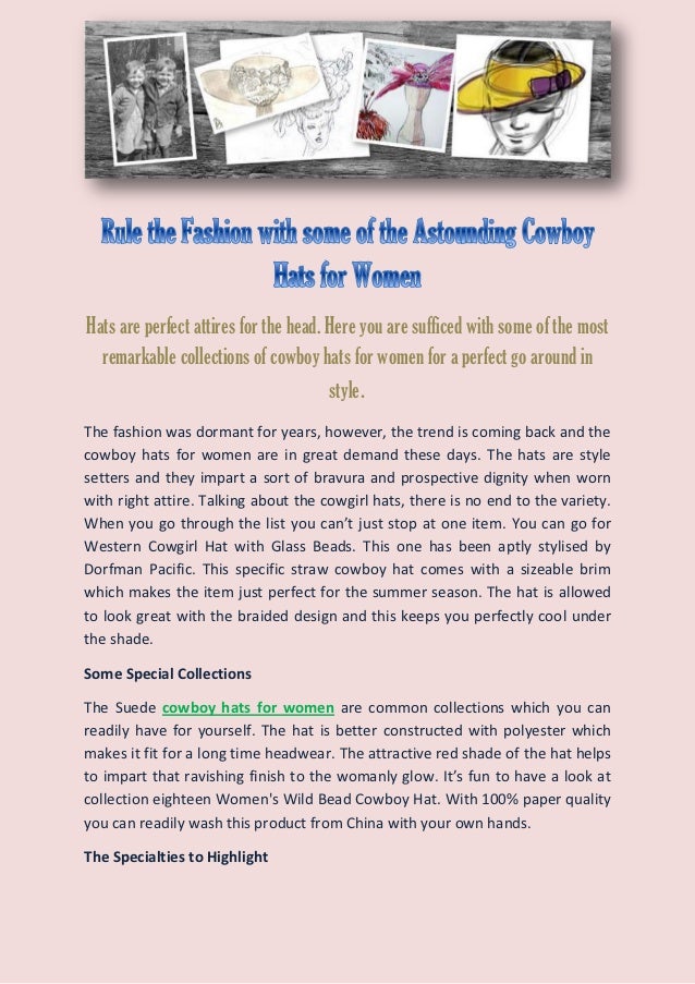 Rule the Fashion with some of the Astounding Cowboy Hats for Women