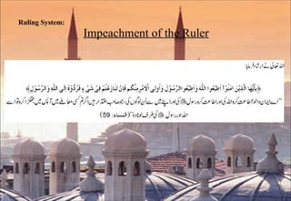 Ruling System:   Impeachment of the Ruler 