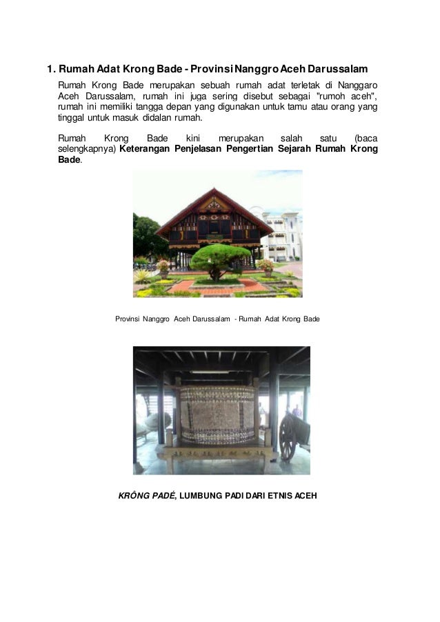67 Koleksi Rumah Adat Aceh Beserta Gambar Terbaik