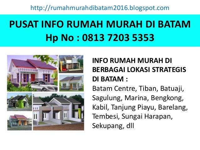 Perumahan Murah Di Batam Centre