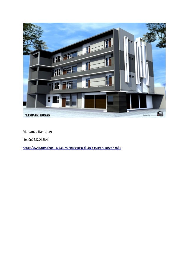 Jasa Desain  Rumah  Kosan Asrama Apartment 