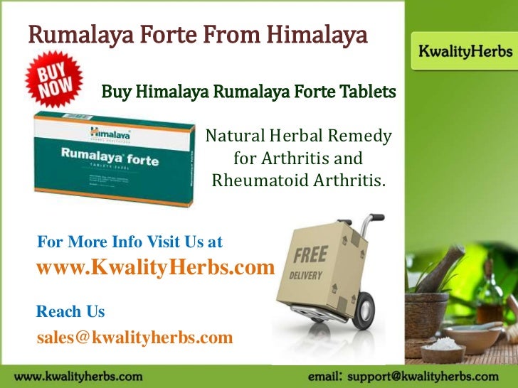 Buy Cheapest Rumalaya Forte form Himalaya Joint Care Remedy for Arthritis at KwalityHerbs Store
