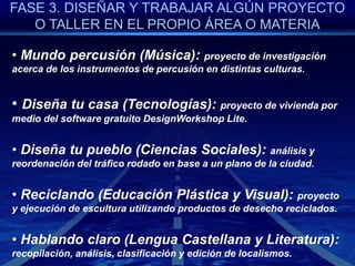 FASE 3. DISEÑAR Y TRABAJAR ALGÚN PROYECTO O TALLER EN EL PROPIO ÁREA O MATERIAOlímpico (EducaciónFísica, 4º de ESO)